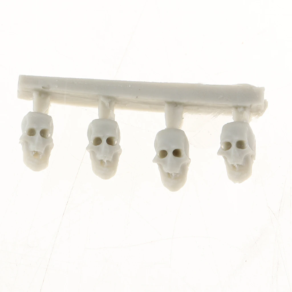 20 Pieces Resin Soldier Head Skull Model Skeleton 3mm Miniatures Statue | Игрушки и хобби