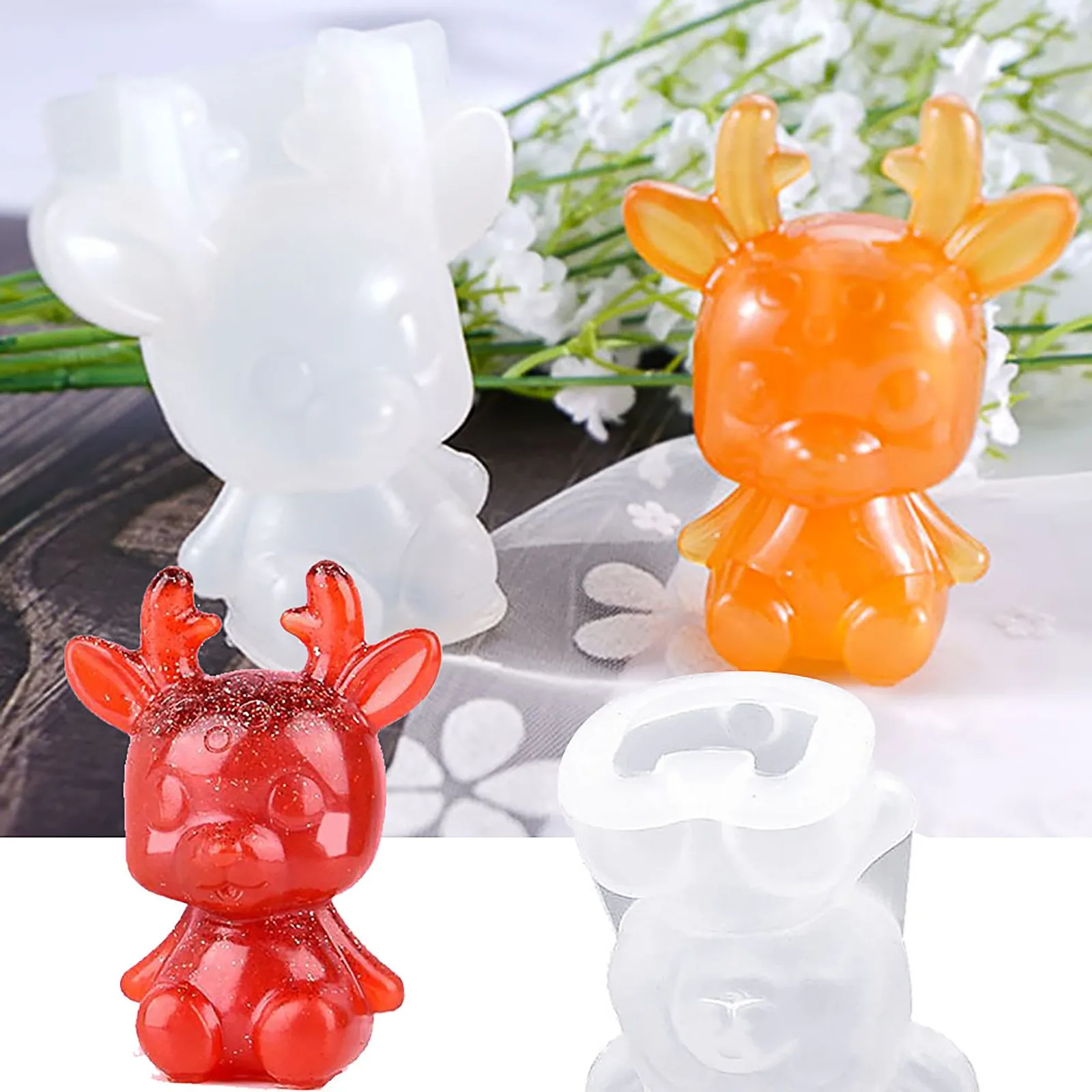 

3D Lotus Soap Molding Silica Mold Handmade Rose Plaster Mold Model Moldes De Silicona Aromatherapy Candle Silica Mold