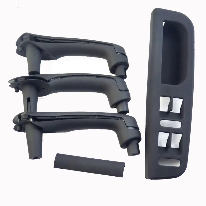 Черная накладка на внутреннюю дверную ручку ISANCE ободок и панель переключателя