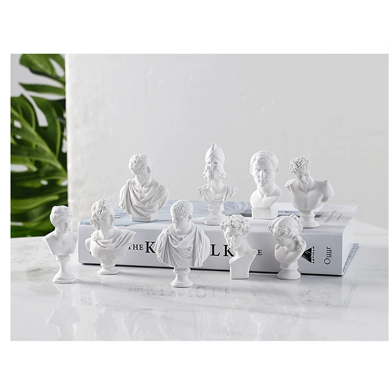 Nordic David головные портреты греческой фигурка мини гипсовый бюст статуя гипса