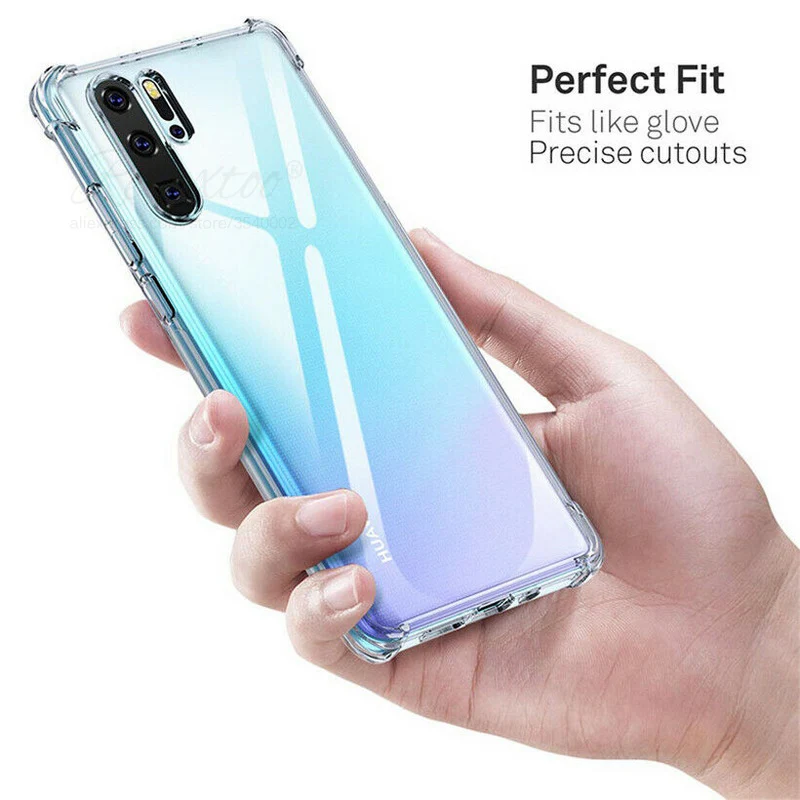 shockproof soft silicon phone case for huawei p30 p40 pro lite e clear case tpu protection cover huawey p 40 30 p30lite p30pro free global shipping