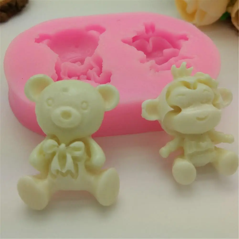 3D Обезьяна Медведь Силиконовое Мыло Форма для тортов фондана форма шоколада торт