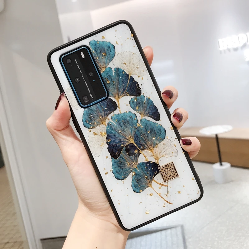 Чехол из мягкого силикона и ТПУ для Huawei P30 P40 Mate 30 Mate30 Pro Honor 20s 20 Lite чехол с золотыми