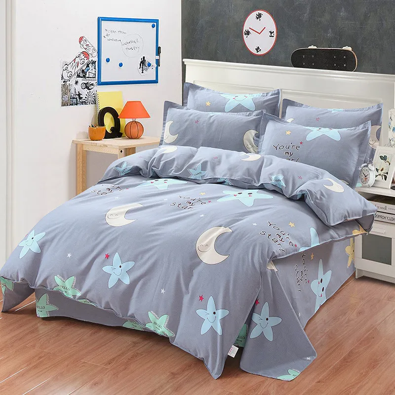 

Star Moon beddding set Quilt cover Duvet Cover bed Sheet pillow cases bedclothes Best-selling twin full king queen size