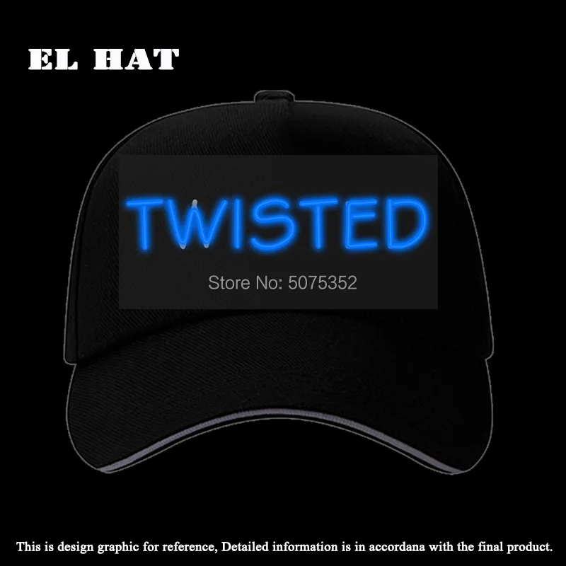 Подарок на день рождения пользовательский светодиодный Кепка с надписью s Snapback