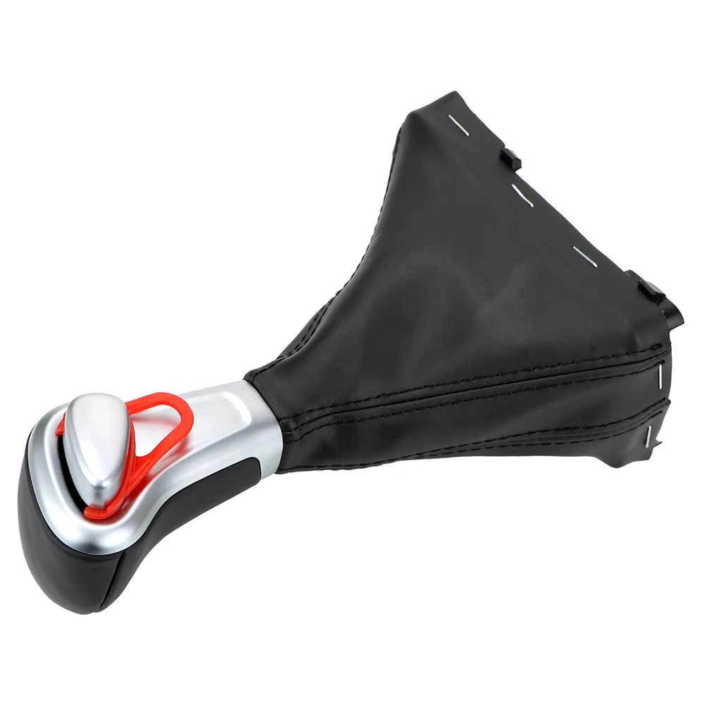 Кожаная ручка переключения передач LEEPEE автоматическая хромированная для AUDI A6 A7 A3