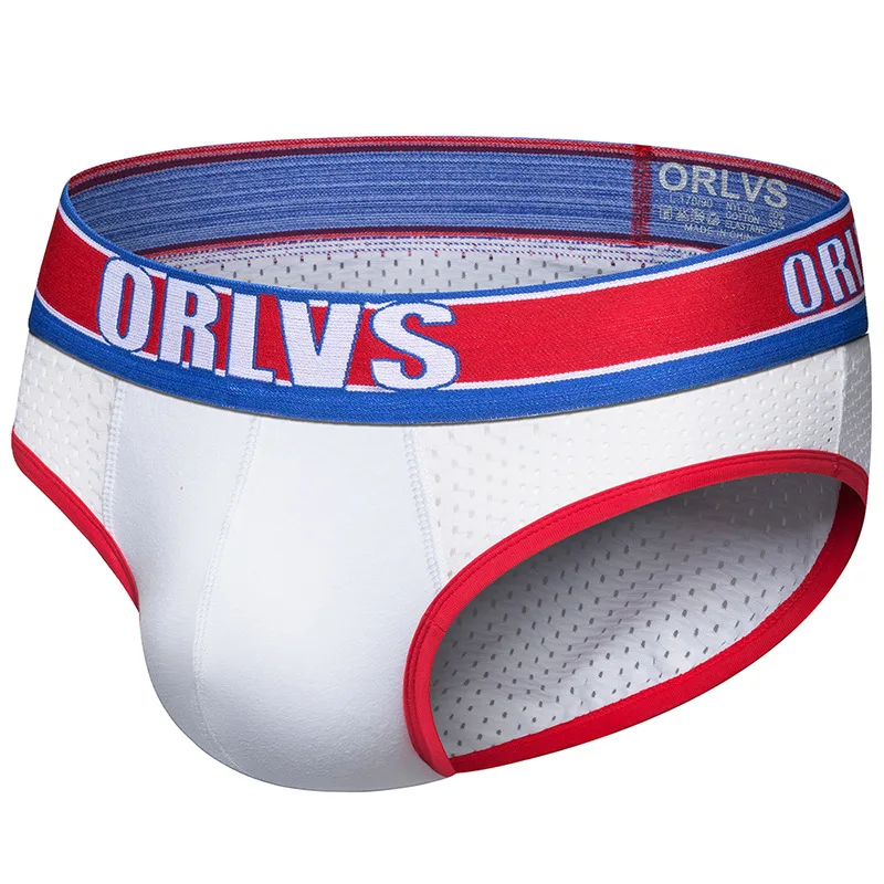 

Men's underwear briefs fashion color matching mesh shorts