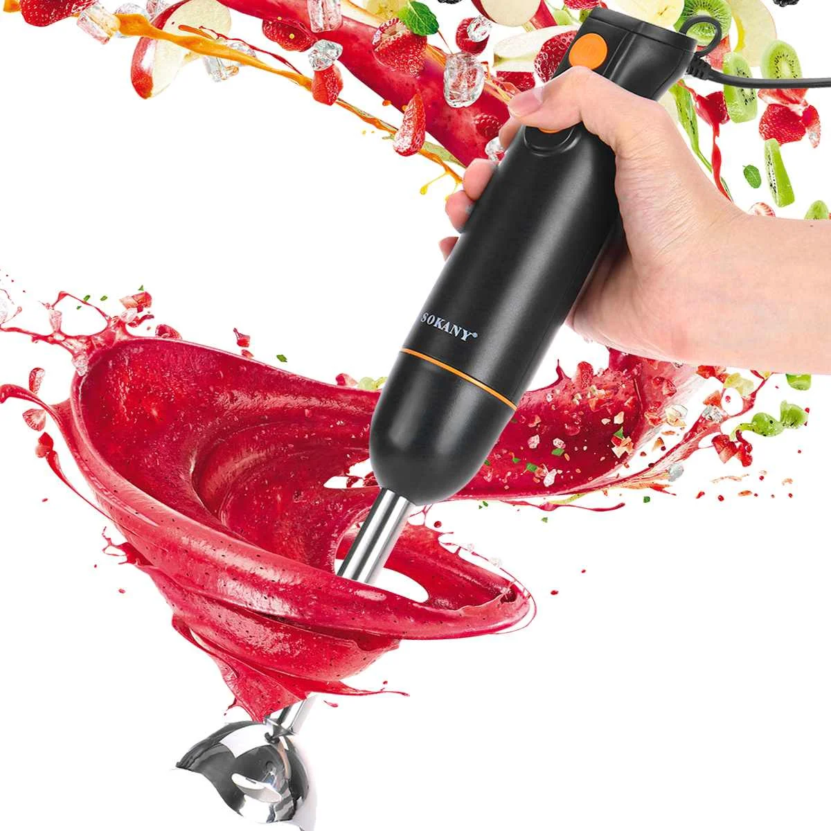 

2Speed Hand Blender Electric Food Blender Mixer Kitchen Detachable Hand Food supplement machine Egg Beater Vegetable Stand Blend