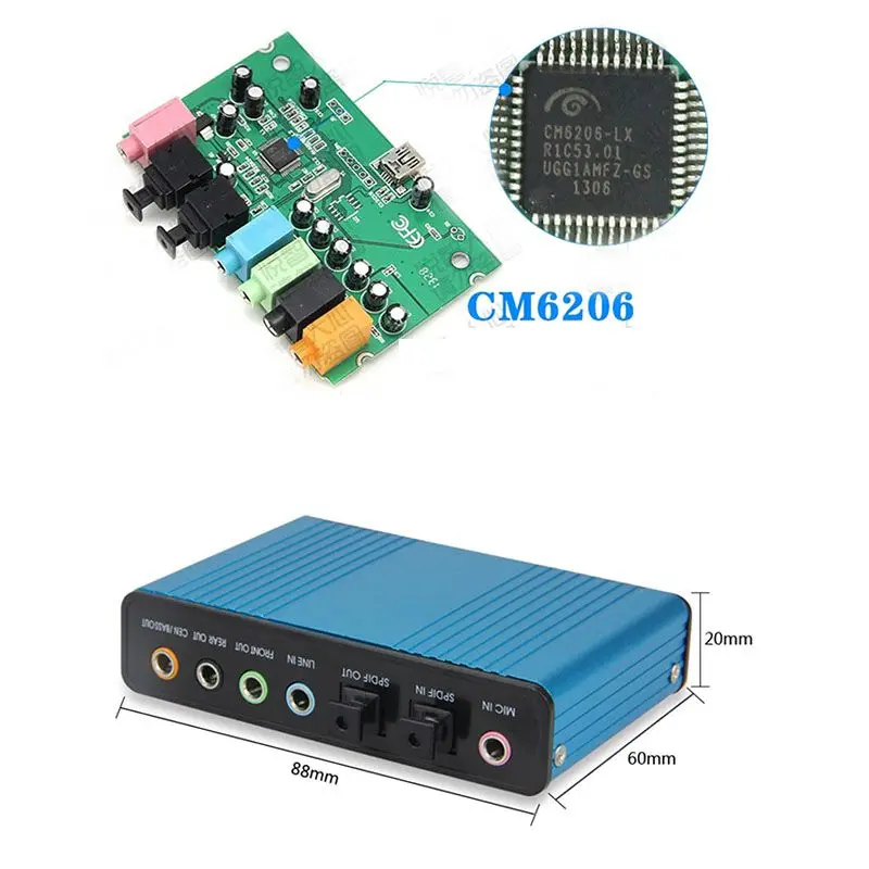 Внешняя USB звуковая карта 7 1/5 1 канальный алюминиевый сплав Тип C стерео аудио