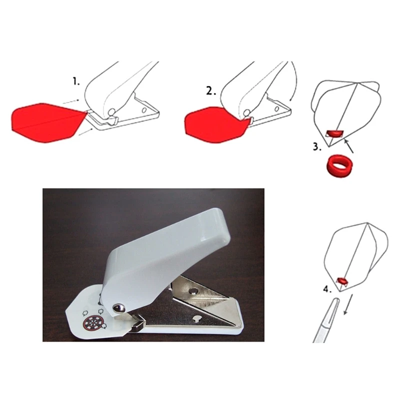

Dart Wing Punch Tool Professional Darts Flight Hole Puncher Metal Ring Accessory