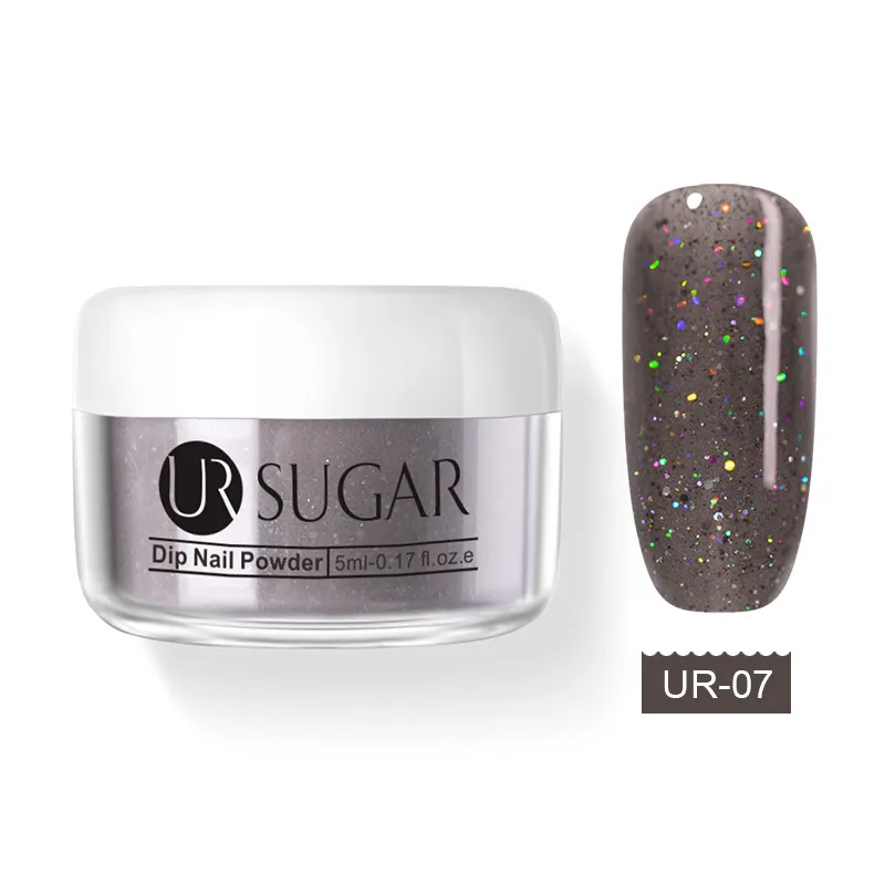 5ml Ur Sugar 5/30 мл Хамелеон погружения порошки без лампы для лечения голографический Блестящий градиент вышит французский естественной сухости ногтей маникюр - Цвет: 5ml