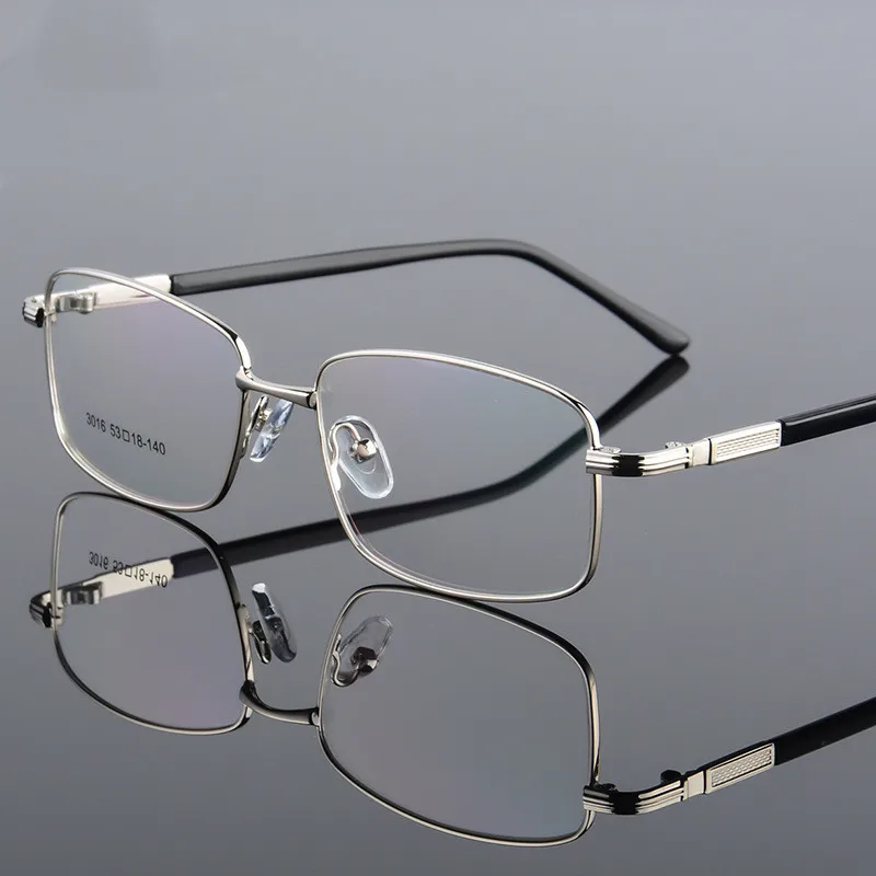 Передняя Оправа очков из титанового сплава гибкий висок полуободковая оправа