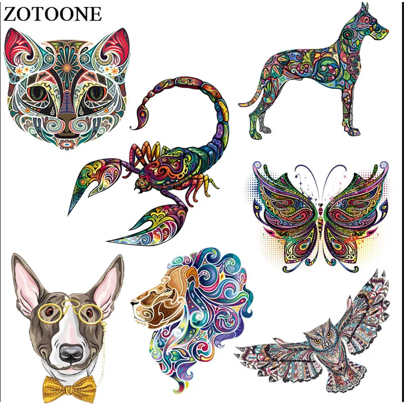 Симпатичные 3D нашивки с животными наклейки для верхушек искусственные бытовые