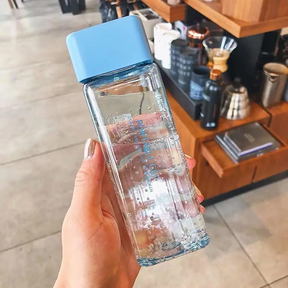 Уличная Дорожная Спортивная бутылка для воды 300 мл прозрачный пластиковый