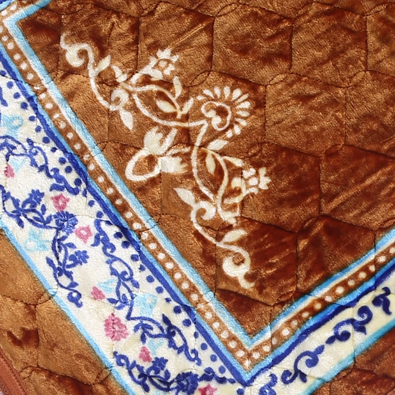 

Y1UU мягкое Фланелевое толстое искусственное этническое цветочное узор ковер одеяло с бахромой кисточкой исламский колени ковер подарок