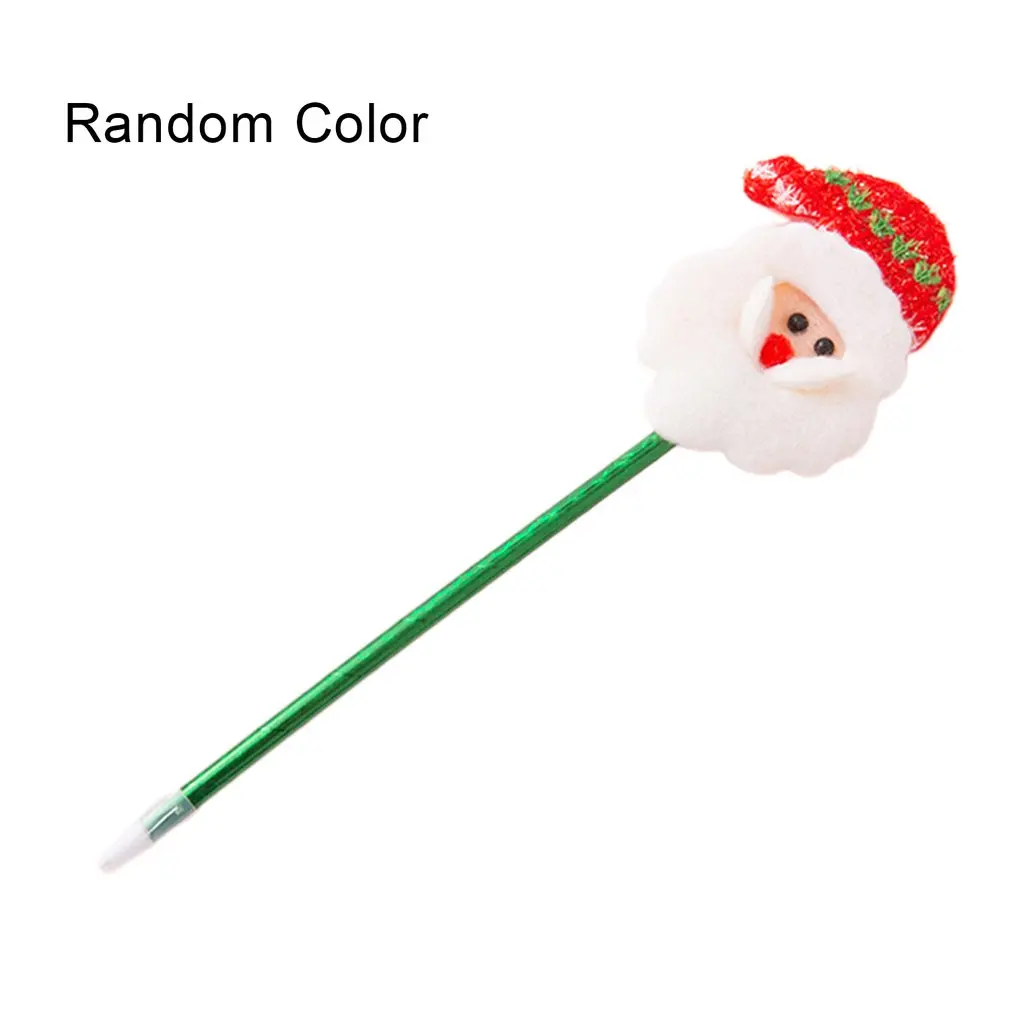 

1pcs Christmas Luminous LED Ballpoint Pen Cartoon Christmas Gift For Students Supplies Stationary Color Random