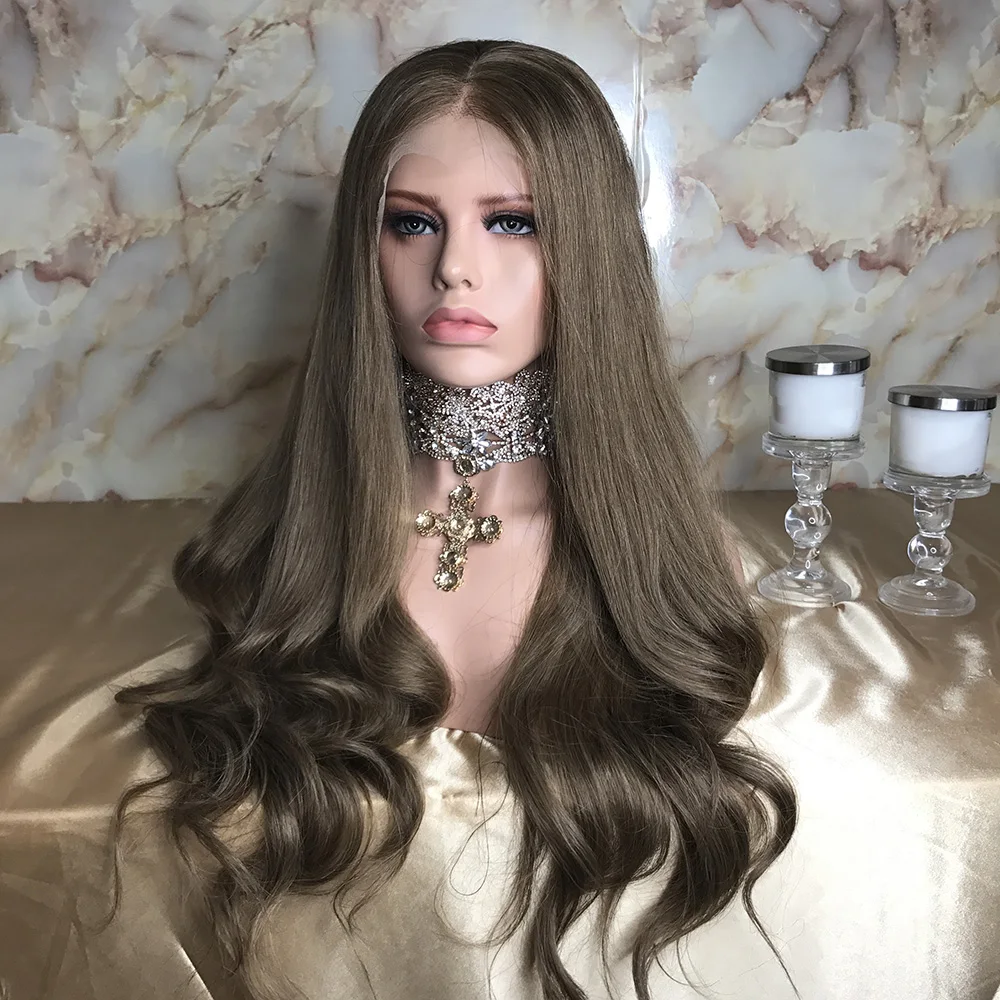 JRX волосы бразильские темно-коричневый цвет объемные волнистые парики с волосами