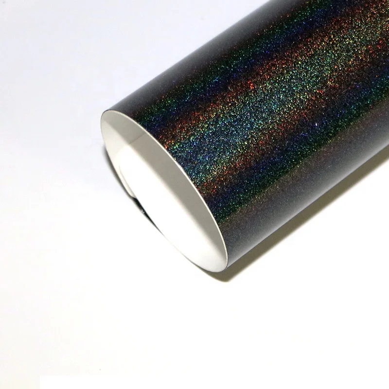 

Hot sale Durable Iridescent car wrap Diamond Laser super glitter vinyl wrap stickers roll