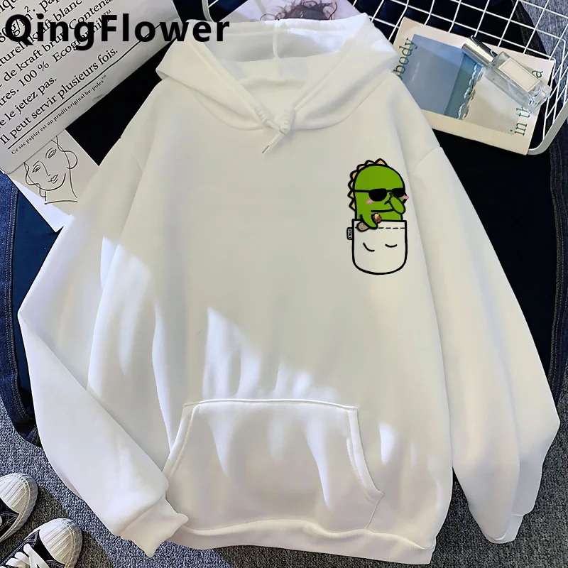 

Dinosaur hoodies women Oversized harajuku grunge printed women sweatshirts printed