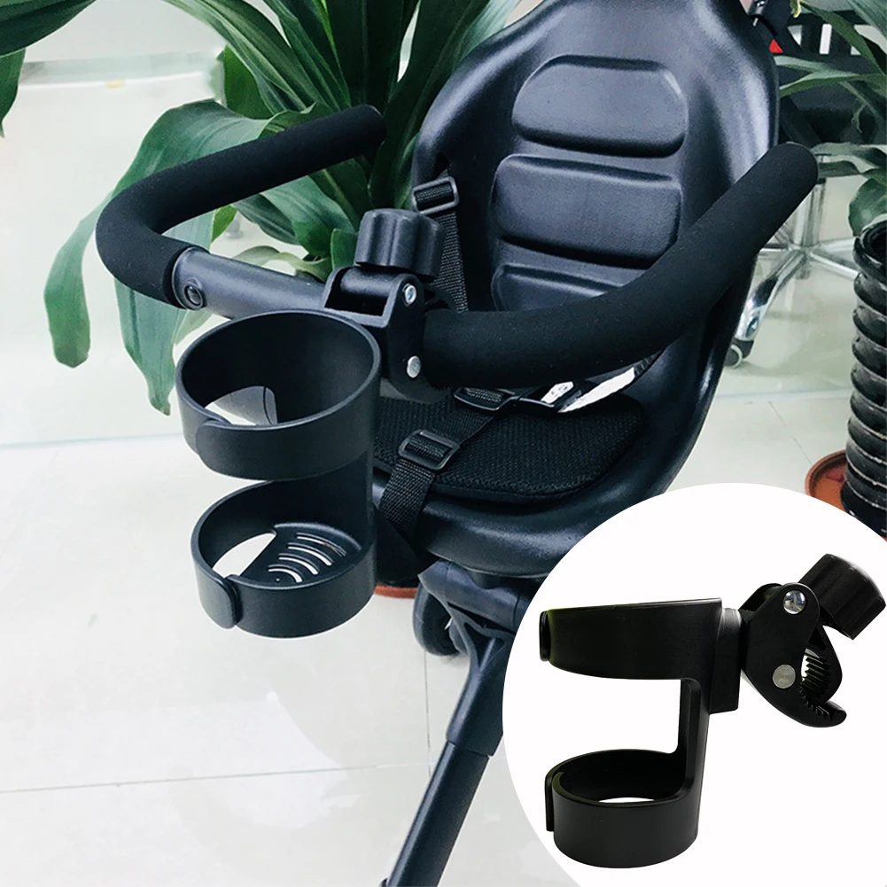 

Convenience Accessories Universal Baby Stroller Cup Holder Milk Bottles Bicycle Portable Adjustable Beverage 360 Degree Rotation
