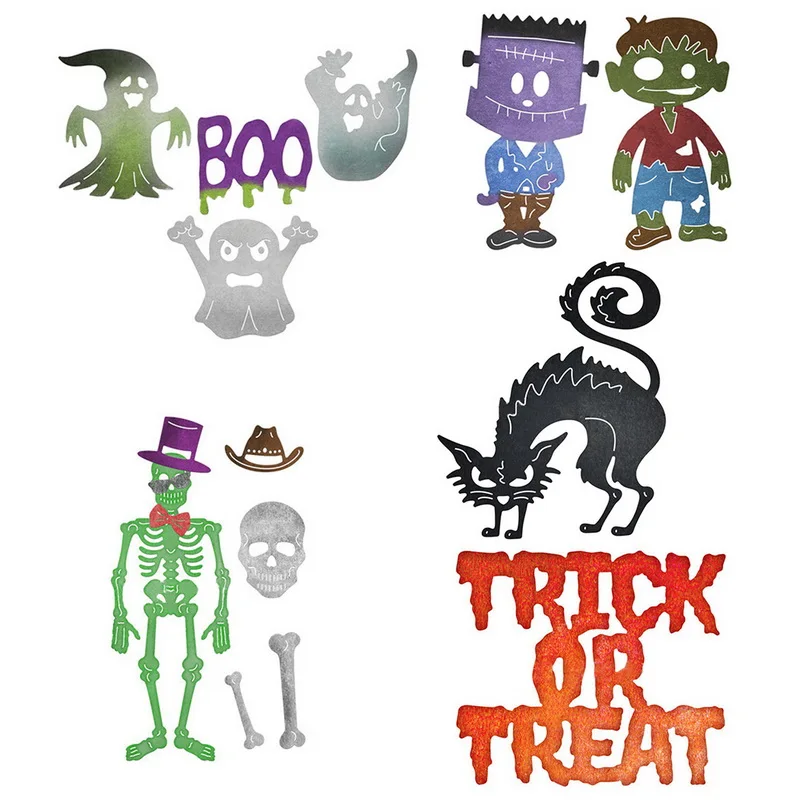 Хэллоуин форма для вырезания металла Искусно сделанные формы кошка серьги рука