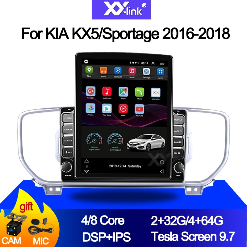 9 7 дюймовый вертикальный экран Tesla 4G LTE автомобильный Dvd мультимедийный плеер