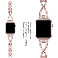 diamond for apple watch 3 strap 38mm 40mm for iwatch series 6 5 4 replacement metal strap for apple watch band 44mm 42mm 2 1