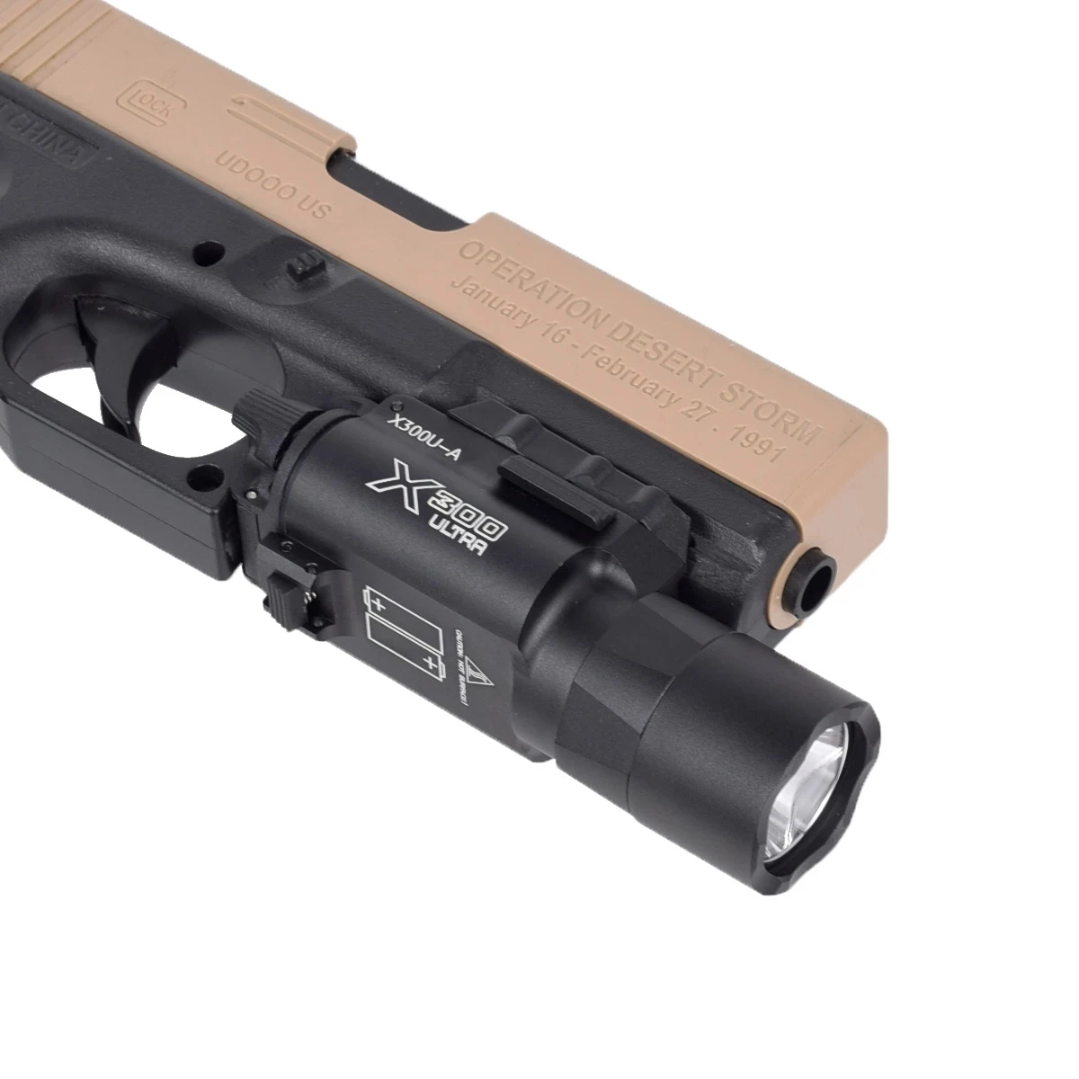 

500 Lumens Output Tactical X300 Ultra Pistol Gun 300U Weapon Light Lanterna Flashlight Glock 1911 hunting Light