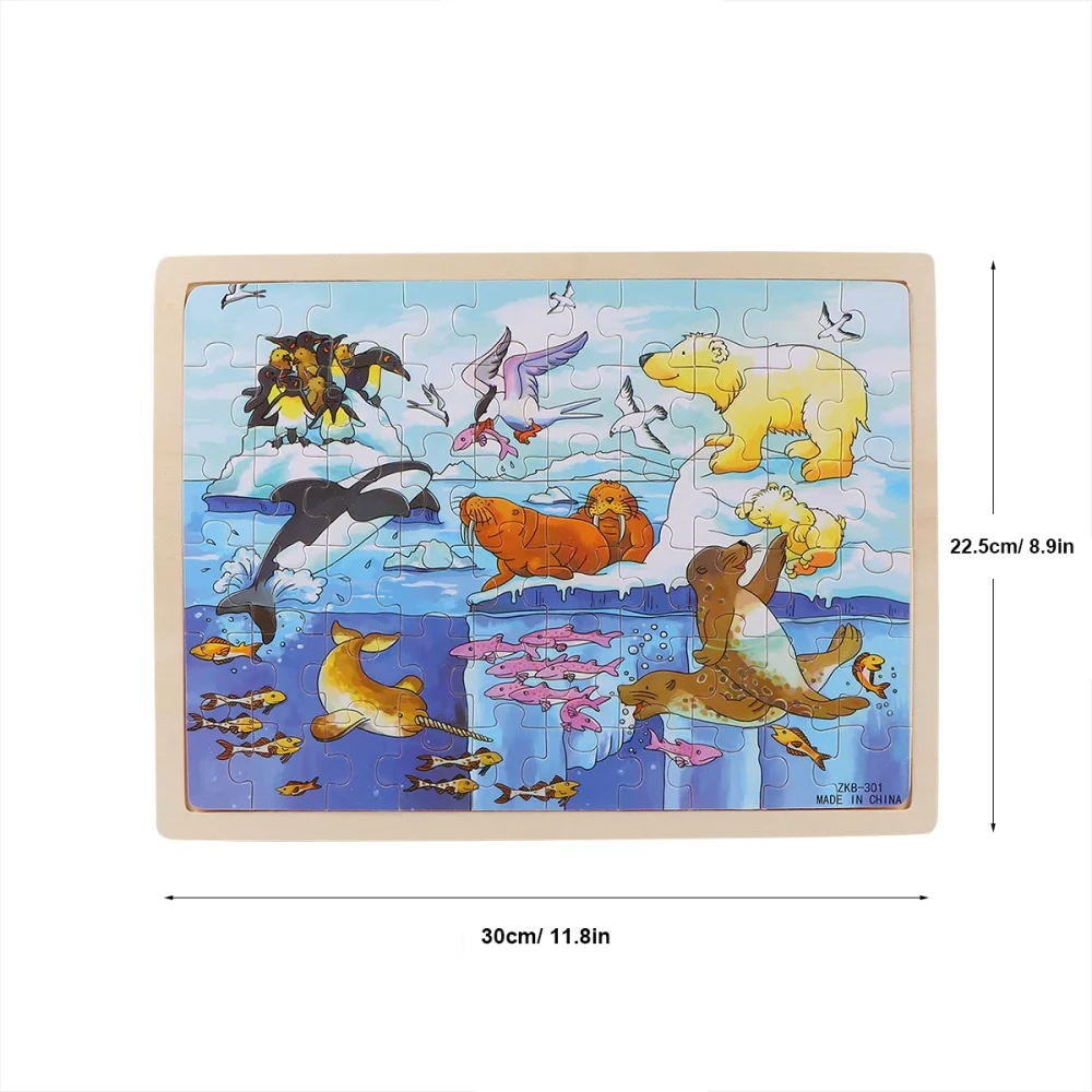 3 комплекта деревянных джиггинговых пил красочные Мультяшные животные фотообои