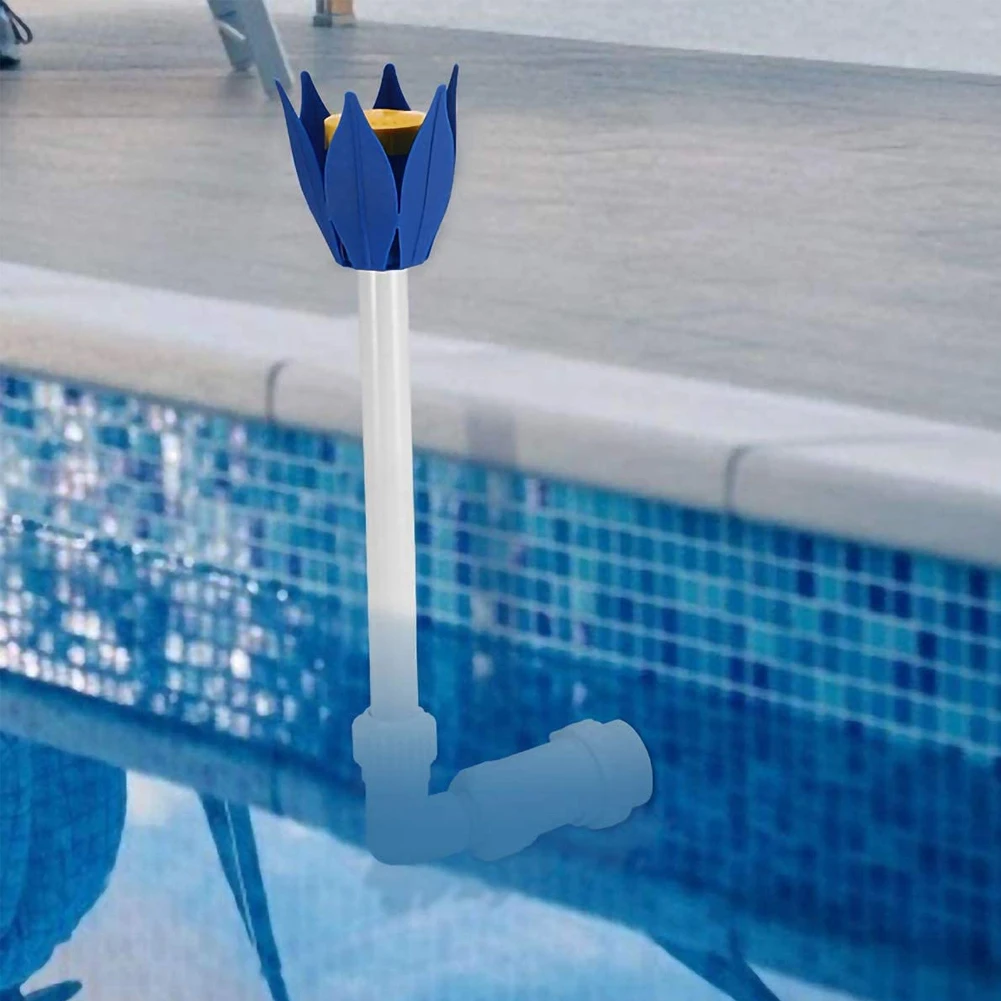 

Waterfall Pool Fountain Spray Wall Mounted Flower Shape Water Lotus Shape Nozzle Sprinkler InGround Above Ground Swimming Pool