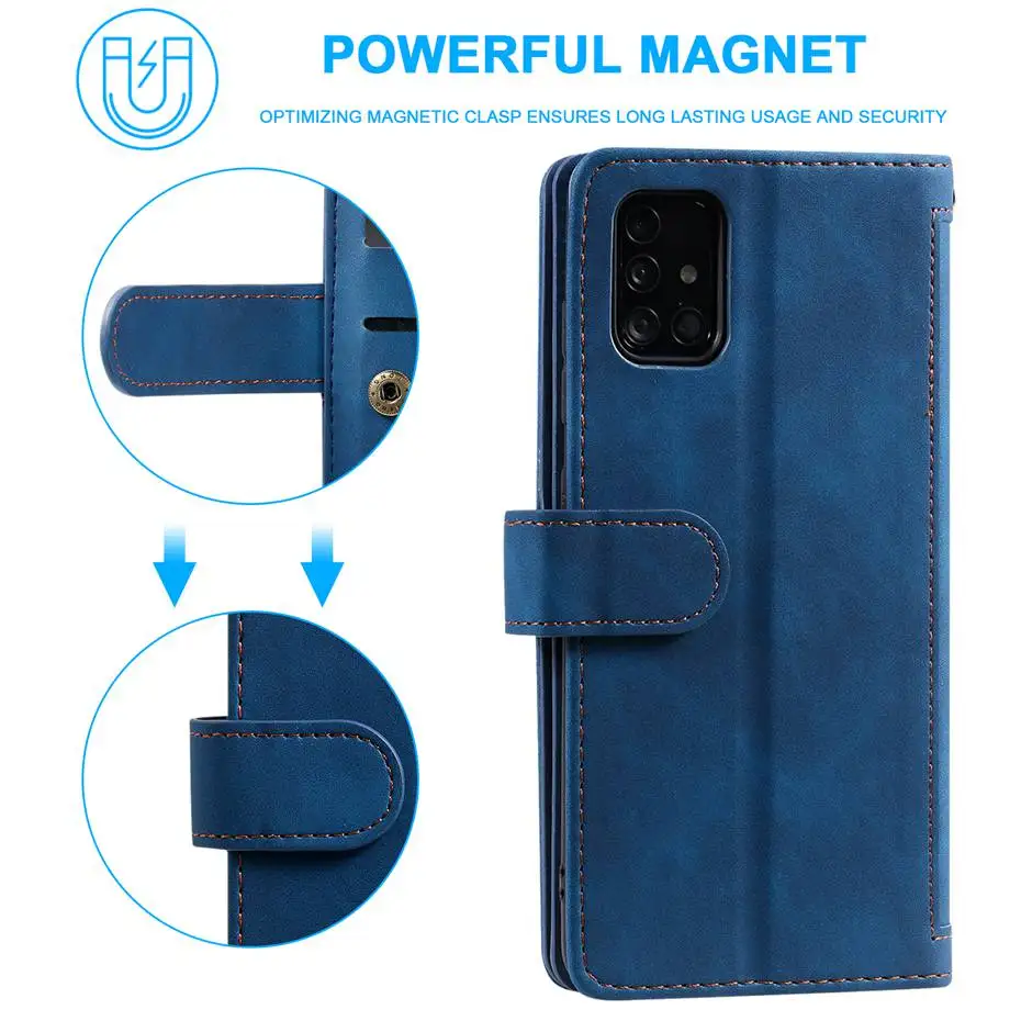 zipper wallet leather case for samsung galaxy a72 a52 5g flip case for samsung galaxy a72 a52 5g phone coque free global shipping