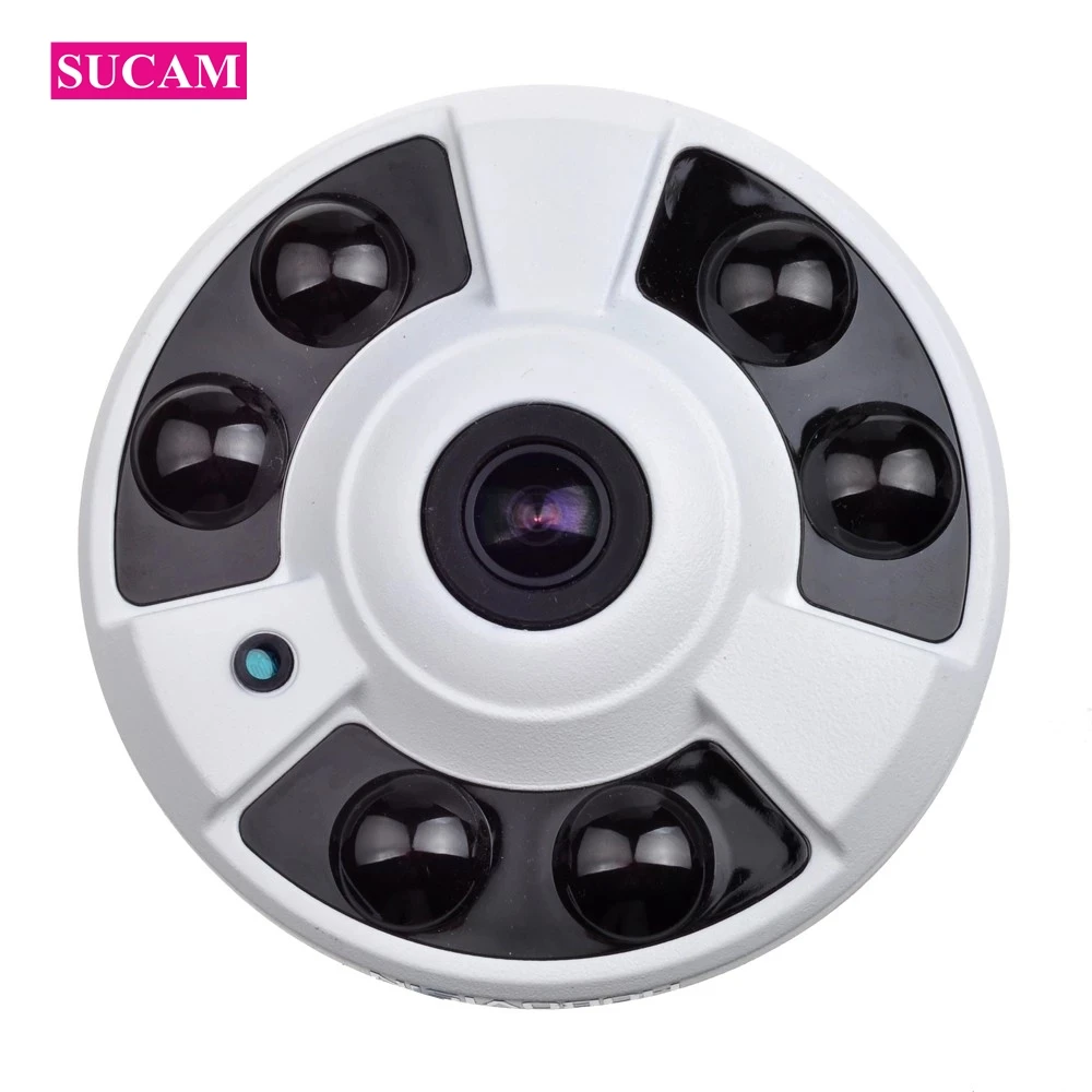

360 Degree IP Fisheye Camera Indoor 2MP 4MP Wide Angle Security CCTV Infrared IP-Cameras 20M IR Motion Detection XMEye APP