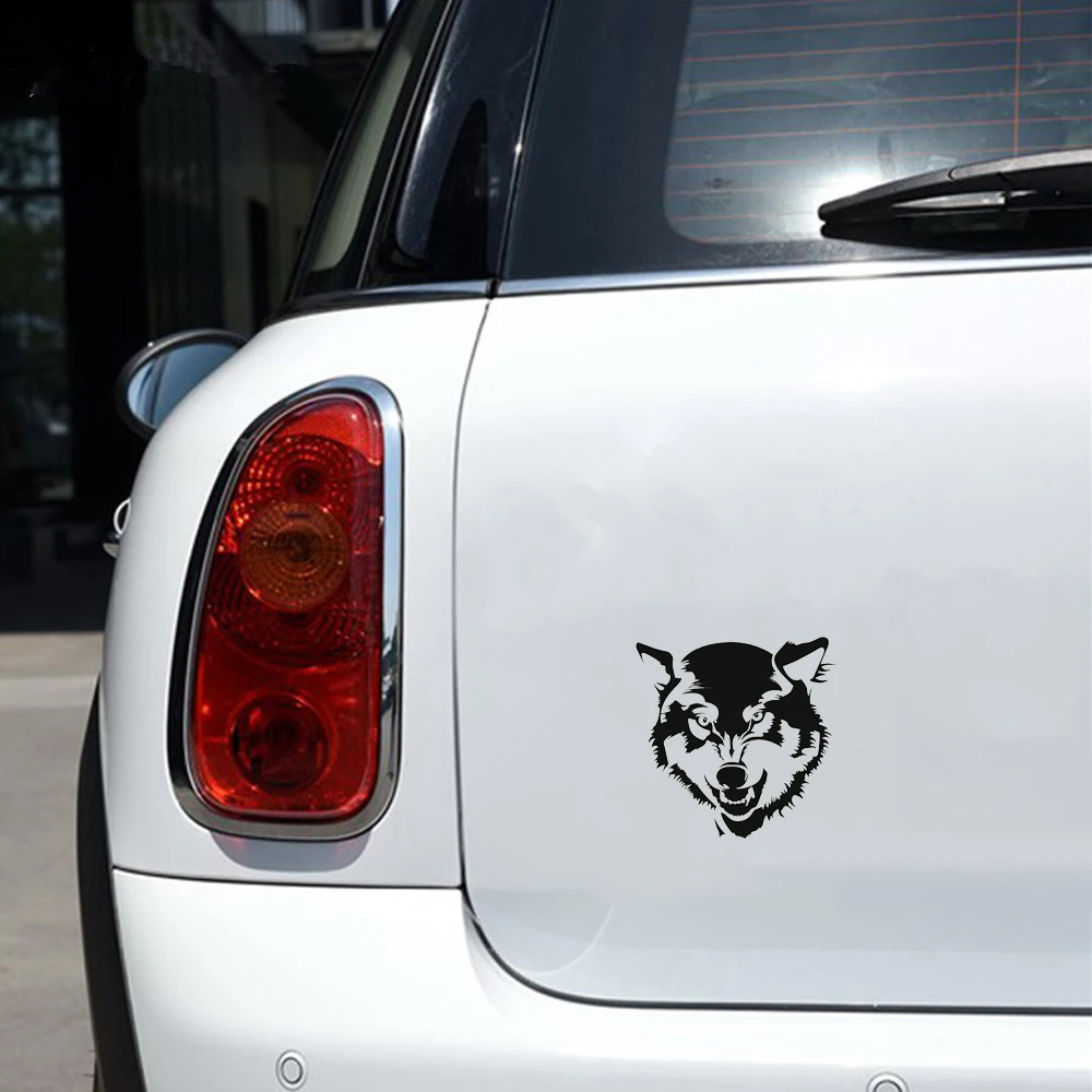 

15*14.6cm husky dog vinyl Car Accessories Cute And Interesting Fashion Sticker Decals Car Sticker