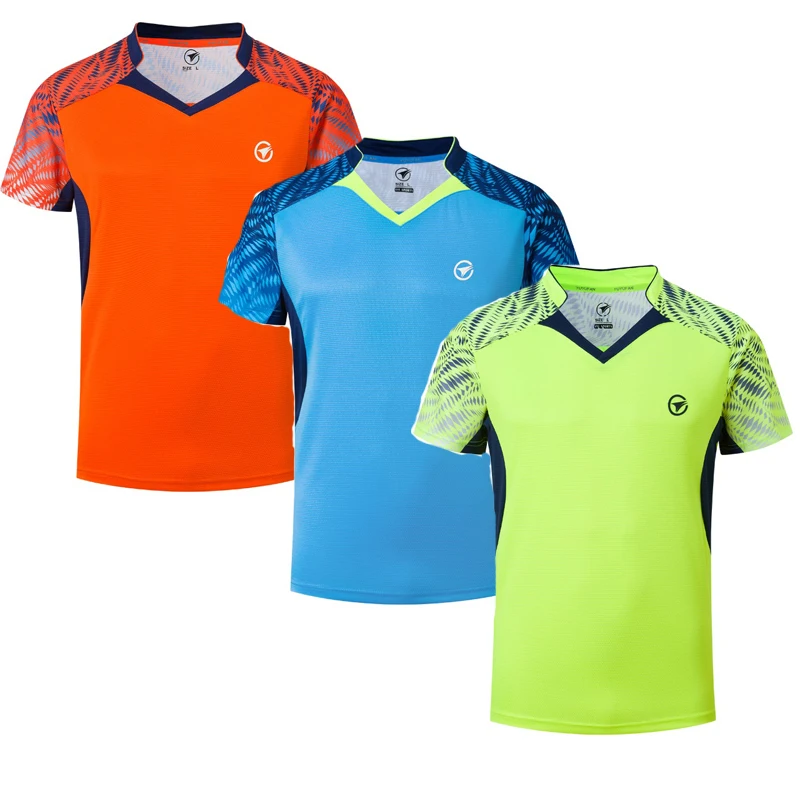 Новые рубашки для бадминтона с коротким рукавом мужчин и женщин настольного