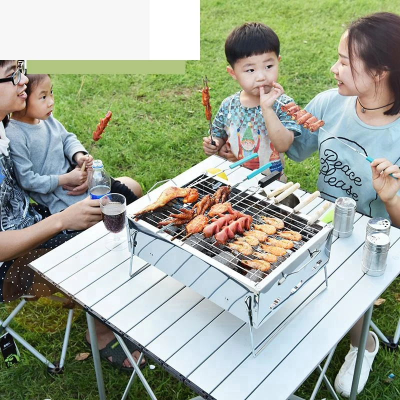 

Kitchen Barbeque Camping Korean Bbq Barbacoa Portatiles Asador a Carbon for Outdoor Churrasco Kebab Commercial Grill Barbecue