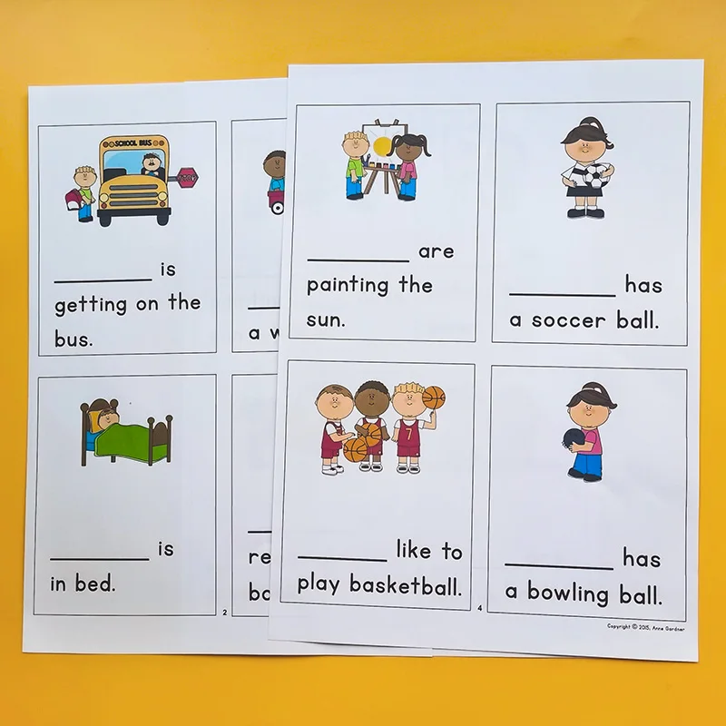 Рабочая тетрадь 21 шт./компл. местоимения-это слова которые занимают место