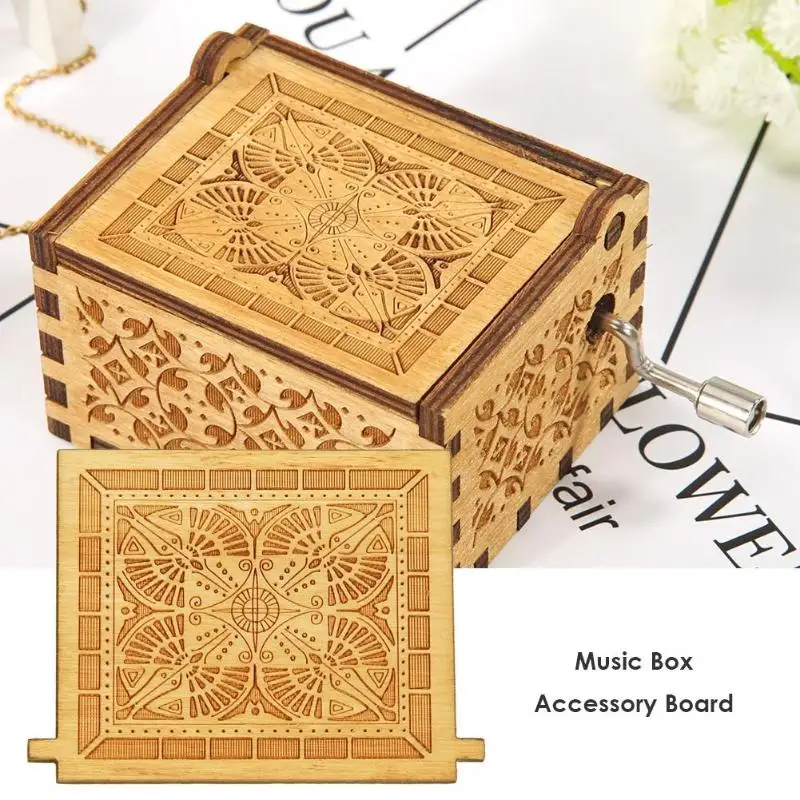 Деревянные музыкальные шкатулки с ручным заводом отличная Березовая фанера