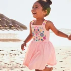 Летнее хлопковое платье для девочек от 2 до 7 лет