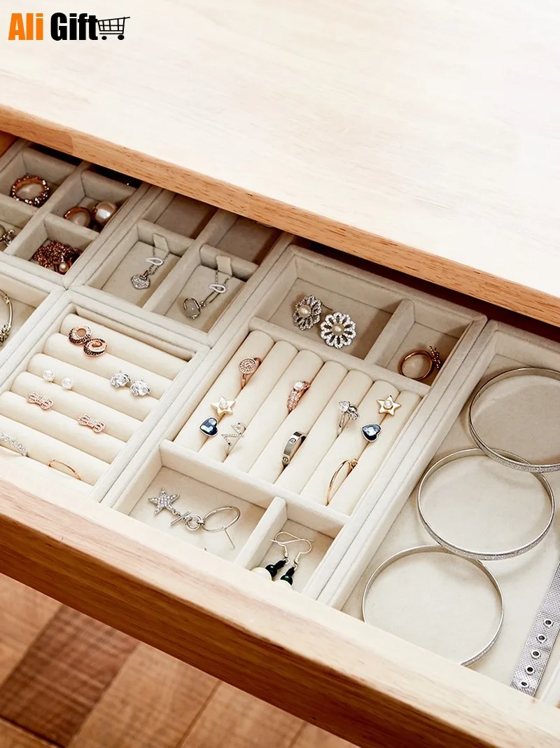 Коробка для приема ювелирных изделий кольцо ушей ручная работа украшение