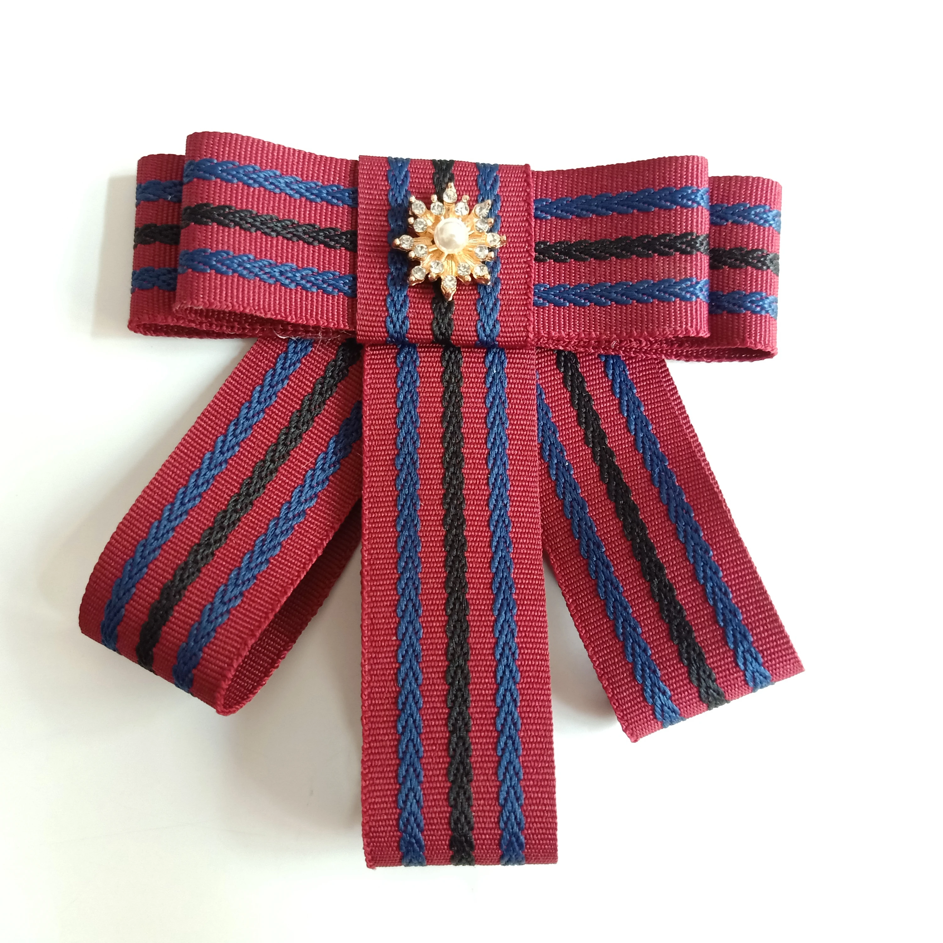 Женская Брошь-бант с большим бантом зимняя бижутерия 1 шт. | Украшения и