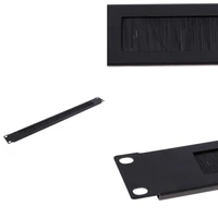 1u 19inch rack mount blanking plate rack mounting blank network brush panel server cabinet cable management