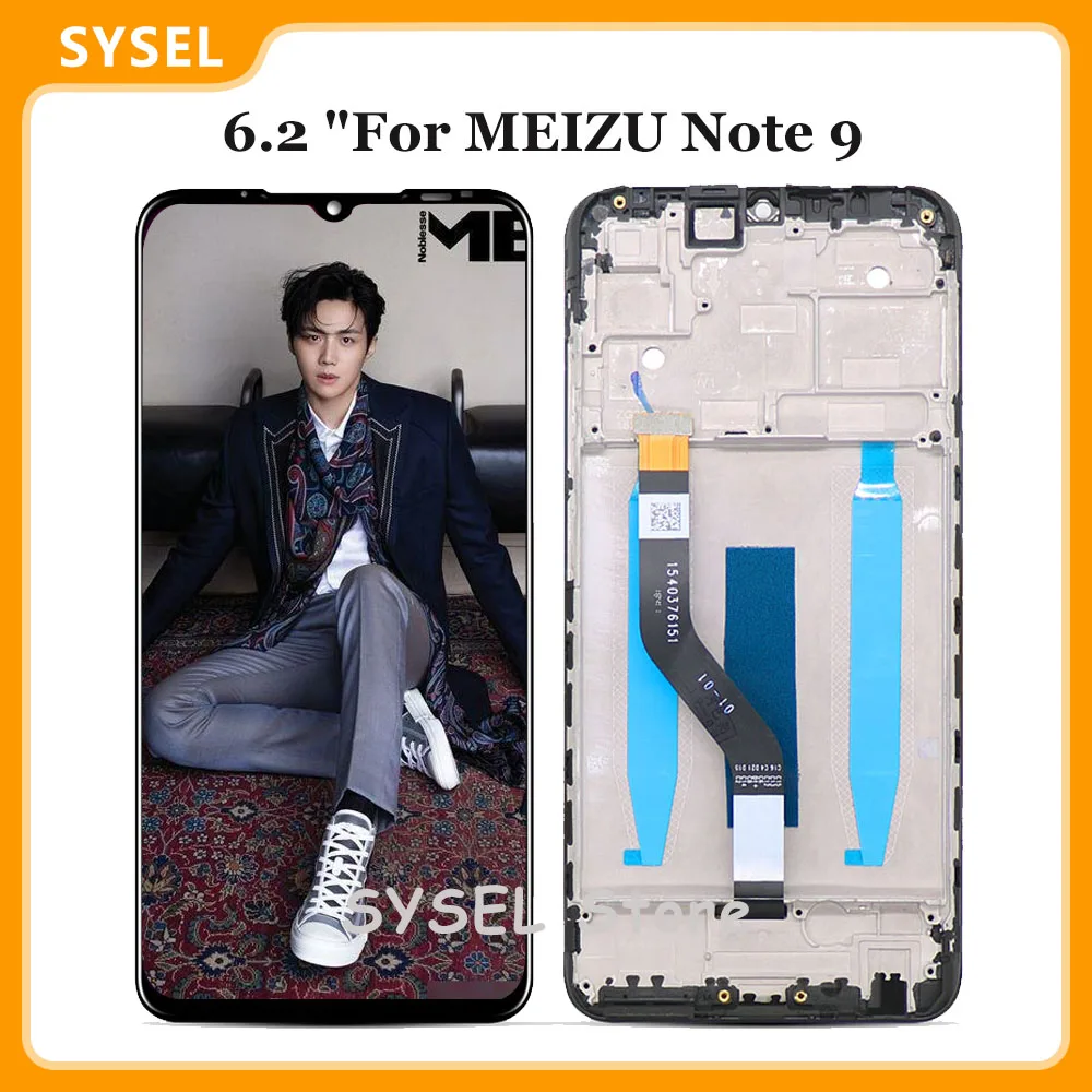 6 2 &quotдля MEIZU Note 9 ЖК дисплей Дисплей кодирующий преобразователь сенсорного экрана