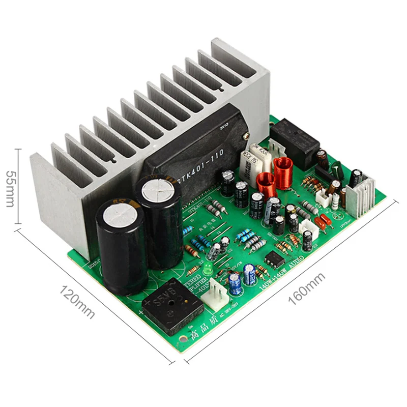 Плата звукового усилителя STK401 Hi Fi 2 0 канала 140 Вт * мощности домашняя аудиосистема