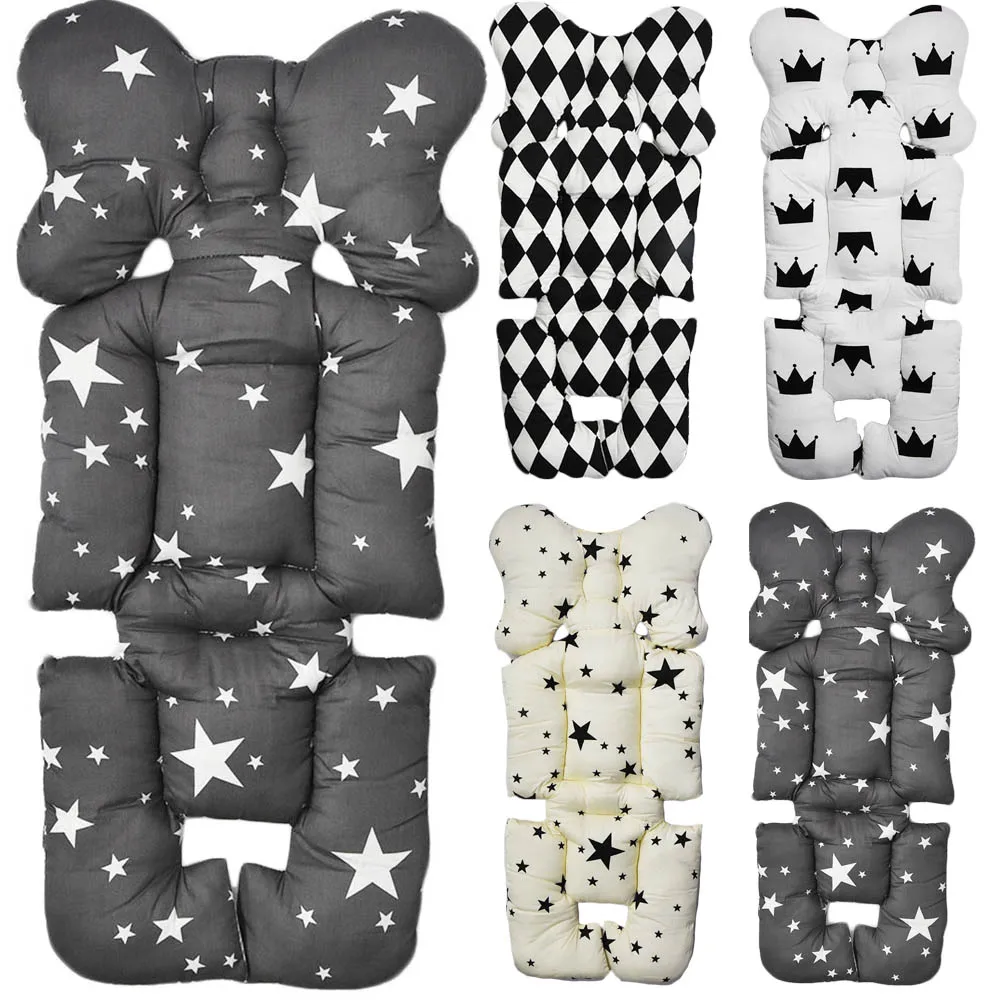 Сиденье для детской коляски хлопок удобный мягкий детский коврик тележки