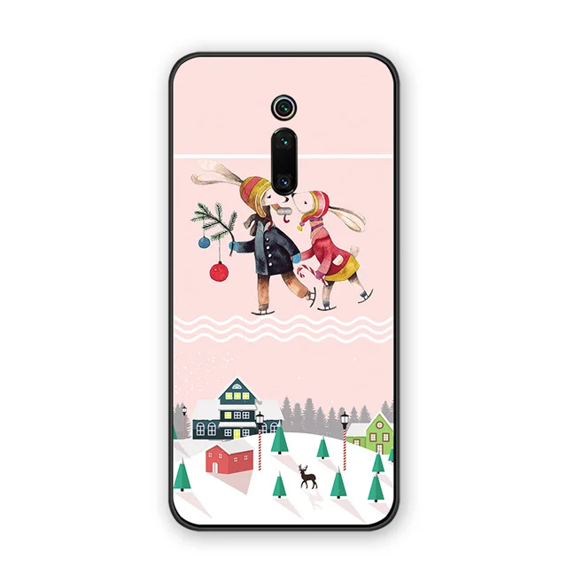 6077 Redmi Note 7 S2 веселый медведь для рождественской елки чехлы для телефонов Xiaomi Redmi 6A 5A 4A 4 5 6 7 Pro 5Plus GO Санта Клаус мягкий чехол из ТПУ - Цвет: 6077