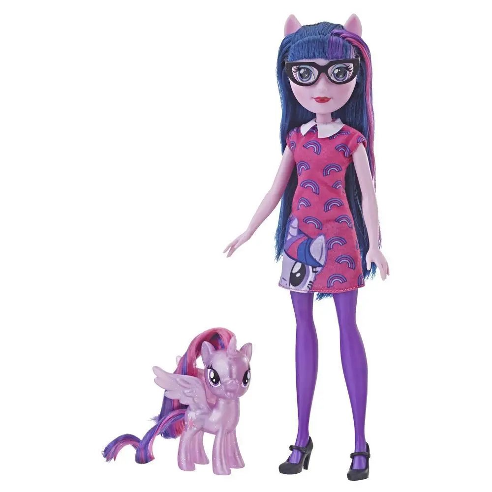 

Hasbro My Little Pony Equestria Girls Through The Mirror Twilight Sparkle Pinkie Pie Rainbow Dash PVC Action Figures Doll