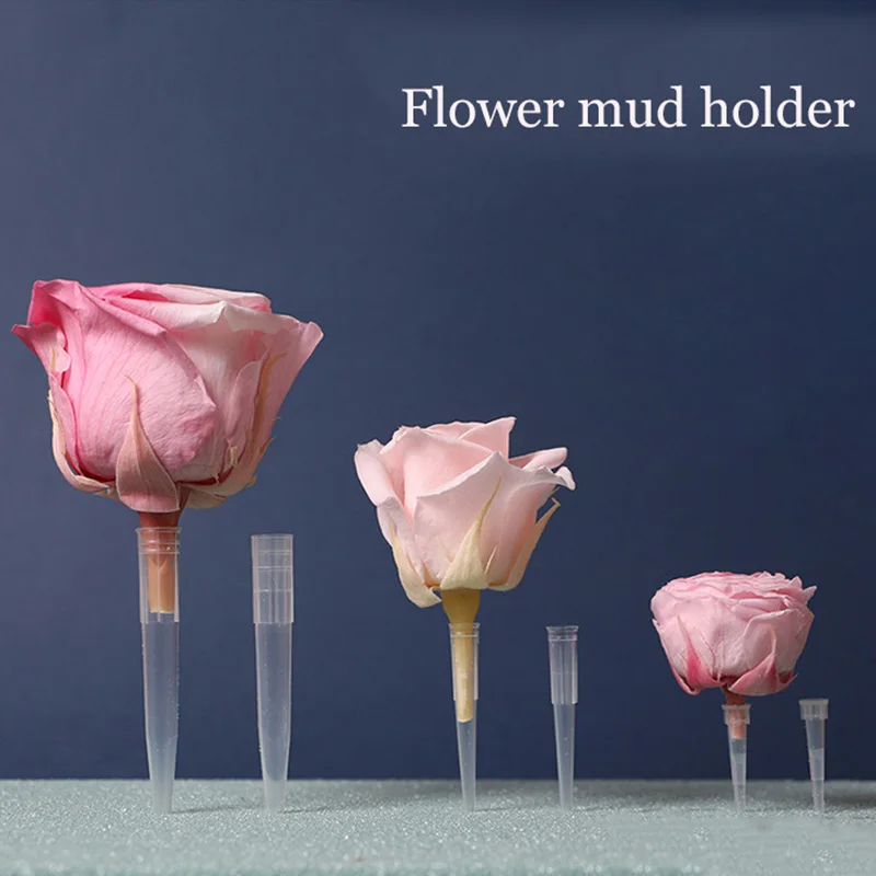

10Pcs Immortal Flower Mud Insert Flower Holder DIY Wedding Flower Arrangement Tool Material Valentine's Day Gift Home Decoration