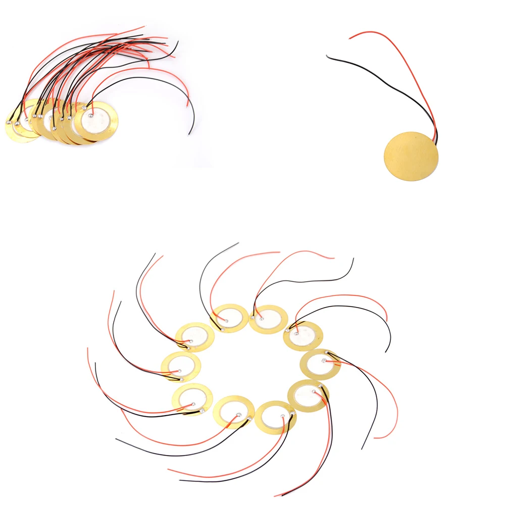 10 шт. Распродажа 27 мм пьезо керамические элементы эхолот сенсор триггер