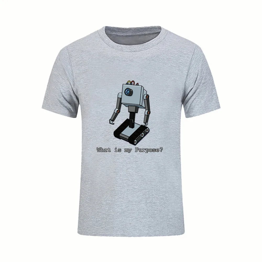 

Summer brand man short sleeve men tshirt funny men's tee shirts What is my purpose tops men T-shirt cotton casual mens t shirts