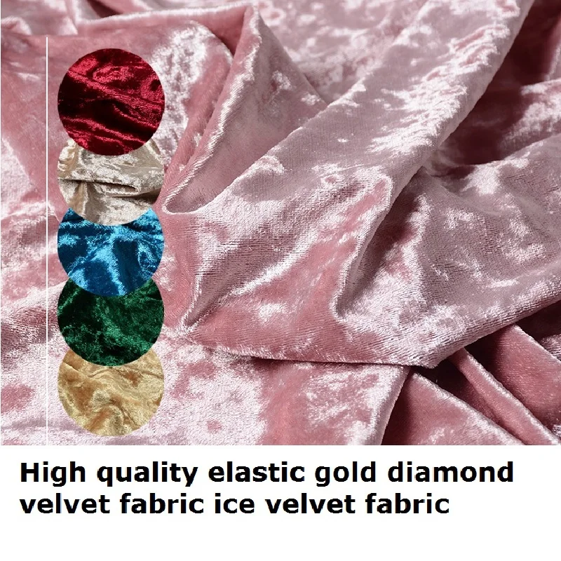 Высокое качество эластичный пояс золото бриллианты Вельветовая ткань льда